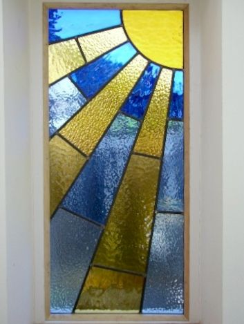 art deco stained glass-A125 Glass Art Ideas, Sunshine Weather, Art Deco Stained Glass, Sunshine Art, Glass Art Products, Sea Glass Art Projects, Rays Of Sunshine, Glass Art Design, Glass Art Pictures