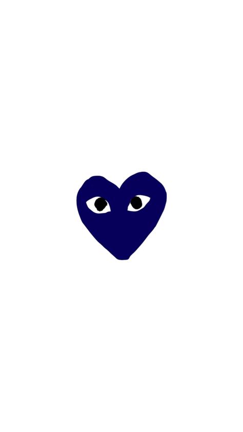 Heart Eyes Wallpaper, Blue Heart With Eyes, Hearts With Eyes, Heart Eye Wallpapers, Cdg Blue Heart Wallpaper, Heart W Eyes Wallpaper, Heart With Eyes Wallpaper, Heart Eye, Blue Hearts