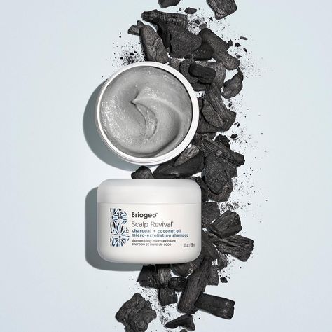 Briogeo Scalp Revival Charcoal + Coconut Oil Micro-exfoliating Scalp Scrub Shampoo: An exfoliating, sulfate-free scrub that lifts away impurities and buildup while balancing and soothing an itchy, irritated scalp (whether oily or dry). Briogeo Scalp Revival, Mask Photoshoot, Charcoal Hair, Charcoal Scrub, Hair Scrub, Tooth Powder, Scalp Scrub, Scalp Health, Scalp Care