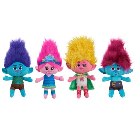 Trolls Band Together, Poppy And Branch, Shark Plush, Big Smiles, Trolls Movie, Dreamworks Trolls, Dreamworks Animation, Colorful Hair, Animal Dolls