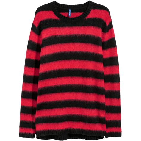 H&M Knit Sweater $29.99 (1,500 PHP) ❤ liked on Polyvore featuring tops, sweaters, ribbed sweater, long sleeve knit sweater, h&m sweaters, red top and knit sweater Sweaters Striped, Red Knit Sweater, Mens Cardigan Sweater, Oversized Crewneck, Long Sleeve Striped Top, Long Sleeve Knit Sweaters, Sweater Womens, Ribbed Knit Sweater, Red Stripe