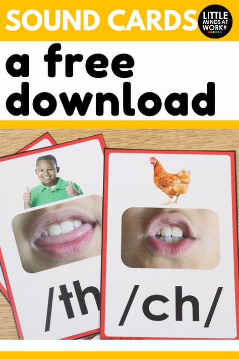 free sound cards Placement Cards, Free Sound, Realistic Photos, Science Of Reading, Free Resources, Phonics, Sound, Science, Reading