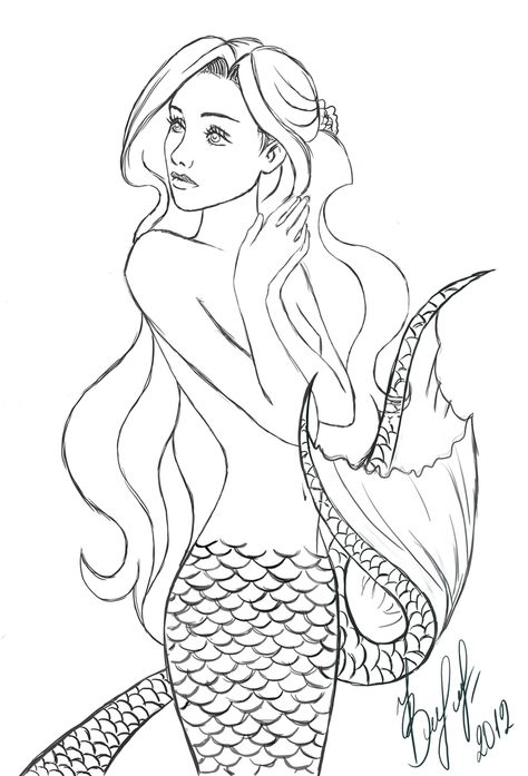 Realistic Mermaid Drawing, Easy Mermaid Drawing, Anchor Drawing, Evil Mermaids, Mermaid Drawing, Mermaid Sketch, Realistic Mermaid, Mermaid Photography, Pretty Mermaids