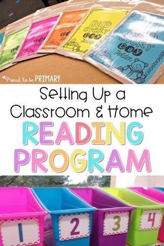 Classroom organization tips and ideas for teachers setting up a classroom and home reading program. Read the tips for setting up a reading program for children using Daily 5, using leveled readers and book baskets. Create student reading folders with a FREE parent hand-out printable. #earlyliteracy #literacy #teachingreading #kindergarten #firstgrade #classroomorganization #teacherfreebie Setting Up A Classroom, Home Reading, Teacher Freebies, Leveled Readers, Book Baskets, Reading At Home, Readers Workshop, Elementary Reading, Reading Workshop