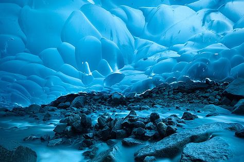 See the Mendenhall Ice Cave Before It Melts Mendenhall Ice Caves, Great Blue Hole, Travel Love Quotes, Glaciers Melting, Tongass National Forest, Ice Caves, Temperate Rainforest, Blue Hole, Ice Cave