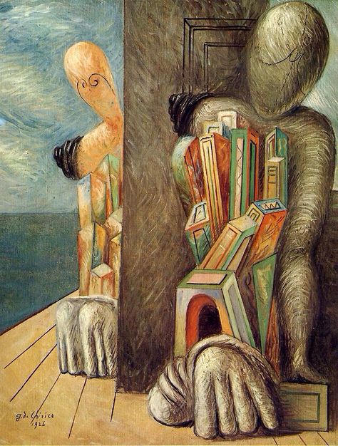 The Archaeologists Artist: Giorgio de Chirico Completion Date: 1927 Place of Creation: Paris, France Style: Metaphysical art Genre: allegorical painting Technique: oil Material: canvas Pencil Photography, Giorgio De Chirico, Metaphysical Art, Psy Art, Max Ernst, Art Ancien, Italian Painters, Paper Pen, Painting Gallery