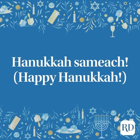 50 Ways to Say “Happy Hanukkah” to Loved Ones This Year Happy Hanukkah Greetings, Hanukkah Sayings, Happy Hanukkah Quotes, Hannakah Cards, Hanukkah Greetings, Happy Hanukkah Images, Hanukkah Blessings, Hanukkah Quote, Hanukkah Traditions