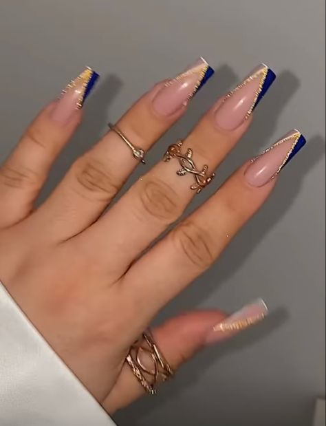 Pink Coffin Shape Nails, Elegant Touch Nails, Gold Acrylic Nails, Blue Acrylic Nails, Ombre Acrylic Nails, Long Acrylic Nails Coffin, Coffin Shape Nails, Acrylic Nails Coffin Pink, Coffin Nails Long