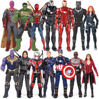 Marvel Avengers Endgame Iron Man Thanos Thor Captain 7"... Avengers Action Figures, Avenger Toys, Avengers Endgame Iron Man, Play Arts Kai Action Figures, Endgame Iron Man, Marvel Decor, Avengers Toys, Marvel Avengers Toys, Boys Game Room