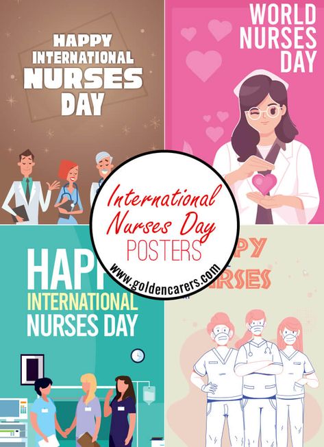 Nurses Day Poster Ideas, International Nurses Day Poster, Nurses Day Poster, Poster Ideas Drawing, Nursing Day Poster, Nursing Day, International Nurses Day, Theme Poster, Nurse Hat