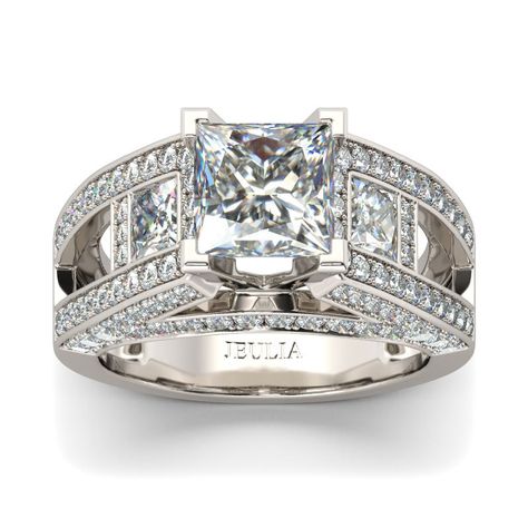 Princess cut wedding rings