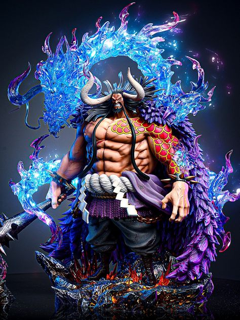 One Piece Action Figures, One Piece Figures, Kaido One Piece, Action Figure One Piece, Character Statue, Space Ship Concept Art, One Piece Figure, Video Game Anime, Combat Art