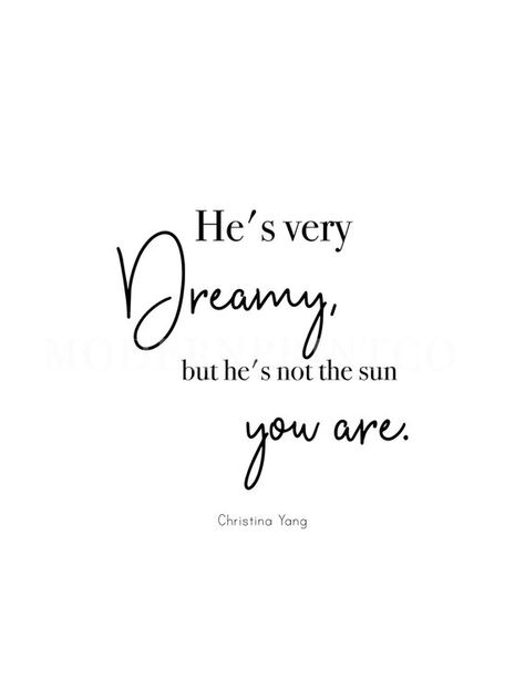 PRINTED- Greys Anatomy Best Friend Tv Show Quote " He's Very Dreamy, but He's Not the Sun You Are." Friends Tv Show Quotes, Grey Quotes, Greys Anatomy Memes, Grey's Anatomy Quotes, Grey Anatomy Quotes, Anatomy Quote, Character Quotes, Grey's Anatomy, Friends Tv Show