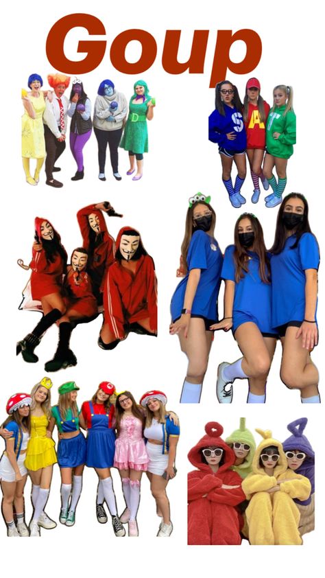 Group Teacher Costume Ideas, Character Day Spirit Week, 4 Person Halloween Costumes, Ideas Carnaval, Fun Halloween Outfits, Teacher Costumes, Bff Halloween Costumes, Trio Halloween Costumes, Dreamworks Movies