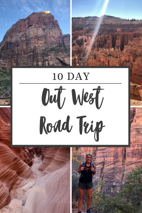 Looking for an ultimate 10 day road trip to see some of the most popular canyons out West in the USA? Look no further! Enjoy our road trip experience and experience it for yourself! Out West Vacation Ideas, Traveling Out West Road Trips, West Road Trip, Trips Out West, Out West Road Trip, Out West, Road Trips Out West, Trips Out West Itinerary, Western Road Trip