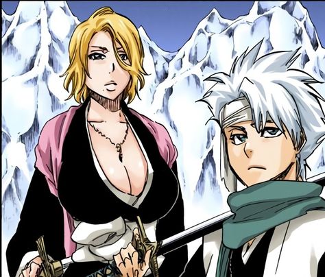 My favs💞 Hitsugaya Toshiro, Matsumoto Rangiku, Yuki Onna, Rangiku Matsumoto, Toshiro Hitsugaya, Elizabeth Liones, Jinx League Of Legends, Bleach Manga, Bleach Anime