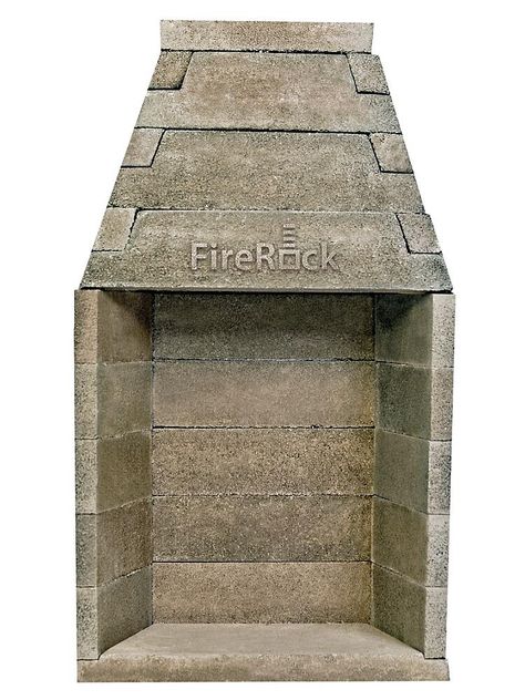 FireRock Rumford Fireplace Rumford Fireplace, Wood Fireplace Inserts, Fireplace Box, Indoor Fireplaces, Fireplace Style, Outdoor Fireplace Kits, Fire Rocks, Ventless Fireplace, Fireplace Kits