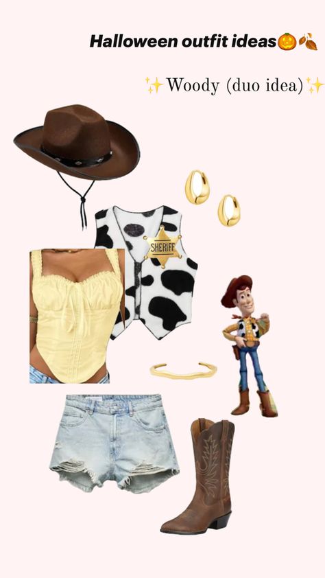 Woody from Toy Story, Halloween outfit idea Woody From Toy Story, Halloween Outfit Ideas, Toy Story Halloween, Woody Toy Story, Halloween Outfit, Outfit Idea, Halloween Outfits, Toy Story, Halloween Costumes