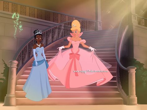 Tiana And Charlotte, Tiana Wedding, Charlotte La Bouff, Disney Duos, Tiana Disney, Disneyland Rides, Princesa Tiana, Disney Cuties, Want To Draw