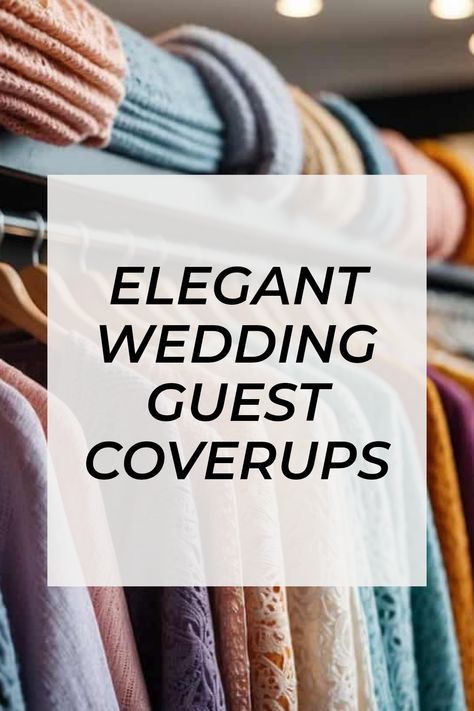 Wondering how to stay comfy and stylish at a wedding? Discover 10 fabulous cover up ideas that are perfect for every taste! From bright shawls that pop to elegant lace wraps, there's something for everyone. Get tips on choosing a cardigan that matches your dress and learn how to mix and match comfort with elegance. Perfect for adding an extra layer to a dance party or enjoying a breezy evening, these cover ups won’t just keep you warm; they’ll make a statement. Check out these chic ideas now and never worry about what to wear again! Evening Wraps And Shawls, Wrap For Formal Dress Shawl, Shawl Over Dress Wedding Guest, Cover Up For Dress Formal, Formal Dress Shawl, Cover Up Ideas, Winter Wedding Colors, Lace Bolero, Dress With Shawl