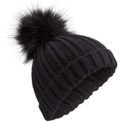 Miss Selfridge Black Faux Fur Pom Pom Beanie Hat ($16) ❤ liked on Polyvore featuring accessories, hats, beanies, black, faux fur pom pom hat, beanie cap hat, miss selfridge, fake fur hats and pom pom beanie Pom Hats, Fur Pom Pom Beanie, Fur Pom Pom Hat, Hats Beanie, Kids Winter Fashion, Fur Hats, Hats Black, Pom Pom Beanie Hat, Cute Beanies