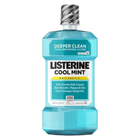 Listerine Cool Mint, Antiseptic Mouthwash, Alcohol Free Mouthwash, Makijaż Smokey Eye, Cotton Ball, Mouthwash, Oral Hygiene, Alcohol Free, Deep Cleaning