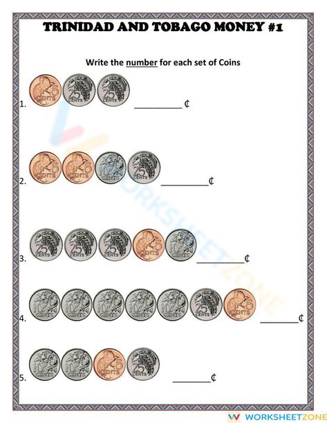 Test image Coins Worksheet, Test Image, Money Worksheets, The Worksheet, Math Work, 1st Grade Worksheets, Grade 1, Trinidad, Trinidad And Tobago