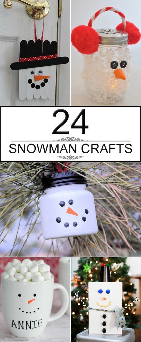 24 Creative and Fun Snowman Craft Ideas Holiday Crafts For Preschoolers, Snowman Craft Ideas, Easy Winter Crafts, Winter Crafts Preschool, Snowman Party, Crafts For Preschoolers, Snowman Craft, Easy Holidays Crafts, Sand Crafts