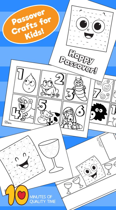 Passover crafts for kids Passover Activities For Kids, Passover Crafts Preschool, Passover Crafts For Kids, Passover Printables, Pesach Crafts, Nanny Job, Passover Ideas, Passover Activities, Passover Crafts