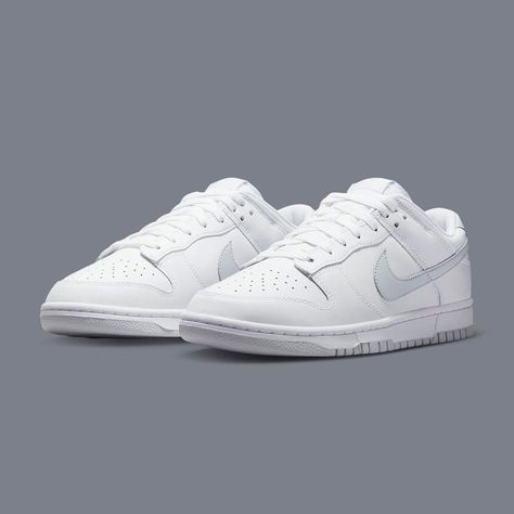 Nike Dunk Low “White/Pure Platinum Nike Low Dunk, Low Dunks, Style Surf, Nike Jordan Retro, Nike Dunk Low, Dunk Low, White Outfits, Jordan Retro, Nike Dunk