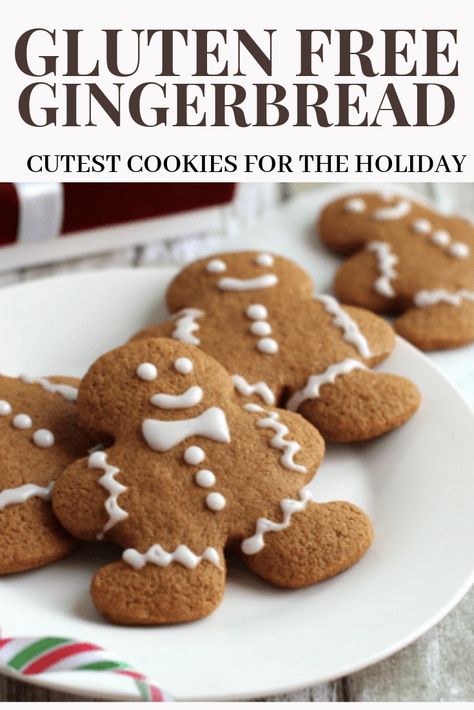 Gluten Free Gingerbread Cookies Recipe, Gluten Free Gingerbread Men, Gluten Free Gingerbread Cookies, Gingerbread Men Cookies, Gluten Free Christmas Cookies, Gluten Free Gingerbread, Gluten Free Holiday, Ginger Bread Cookies Recipe, Gluten Free Christmas