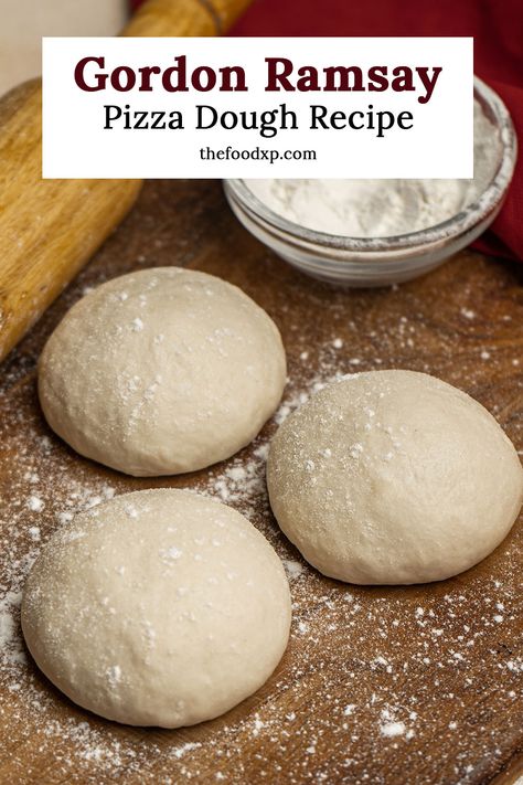 Create the perfect pizza base with Gordon Ramsay's Pizza Dough Recipe. A simple yet effective way to achieve that crispy, chewy crust you love. Pizza Oven Dough Recipe, Cheesy Crust Pizza, Pizza Base Recipe, Stuffed Breads, Best Pizza Dough Recipe, Crispy Pizza, Gordon Ramsay Recipe, Pizza Base, Oven Baked Recipes