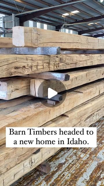 Vintage Timberworks on Instagram: "Hand hewn hardwood timber getting ready to be shipped out to a new home in Idaho.
#reclaimedwood #vintage #handhewn #beams #reclaimed #barnwood #custom #timber" Ceiling Beams, Barnwood, Barn Wood, Getting Ready, Idaho, Reclaimed Wood, Get Ready, Beams, New Home