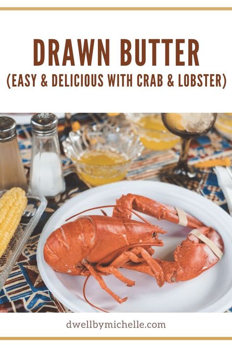 Ever wonder how to make drawn butter for lobster and crabs? This homemade drawn butter recipe makes the easiest and most delicious dip for crab or lobster tails – it’s basically liquid gold. All you need is 1 ingredient: unsalted butter! Butter For Lobster, Lobster Dip, Drawn Butter, Crab And Lobster, Lobster Tails, Yummy Dips, Liquid Gold, Butter Recipe, Indonesian Food