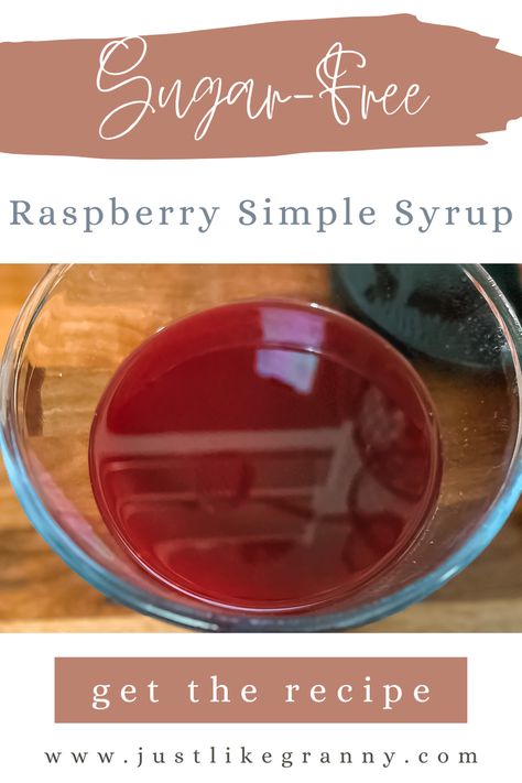 Sugar-Free Raspberry Simple Syrup Recipe Sugar Free Simple Syrup Recipe, Sugar Free Syrup Recipe, Raspberry Simple Syrup, Healthy Syrup, Sugar Free Coffee Syrup, Sugar Free Cocktails, Lemonade Iced Tea, Raspberry Coffee, Iced Tea Cocktails