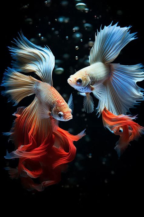 Explore why betta fish fight. Uncover the reasons behind their fights and learn how to promote a harmonious tank environment. #bettafishfight #bettafish #betta Fish Videos, Fighter Fish, Aquatic Art, Two Fish, Exotic Animals, Fishing Videos, Betta Fish, Exotic Pets, Zebras