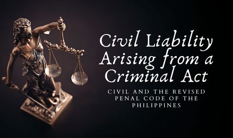 What governs the civil obligations arising from criminal offenses? In our systems of laws, even those who are acquitted by the court for the crimes or felonies for which they are charged, still, they may be accountable in terms of civil damages to make reparations for the supposed victims of the alleged felony committed. In short, even if the guilt of the accused has not been proven beyond reasonable doubt, he can still be made civilly liable. In Philippine setting, both the Civil Code and th... Writing Photos, Trial Court, Reasonable Doubt, Civil Lawsuit, Legal System, Forced Labor, The Court