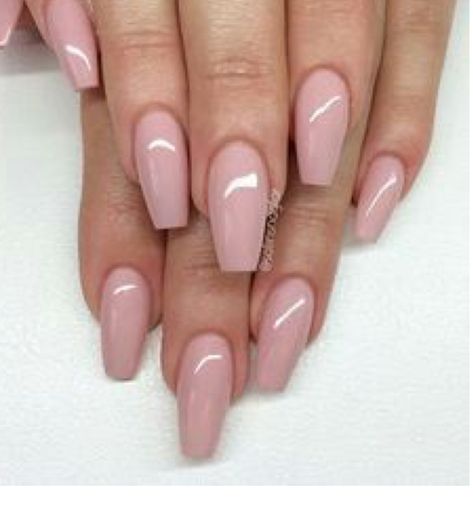 Her Nails, Ballerina Nails, Nails Coffin, Nail Shapes, Gorgeous Nails, Love Nails, Nude Nails, Wedding Nails, Trendy Nails