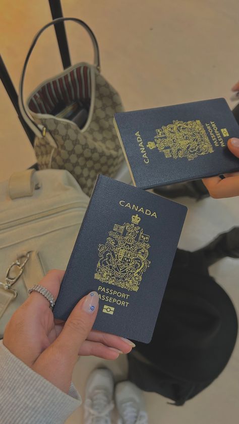 Canadian Pr Card, Canada Passport Aesthetic, Canadian Passport Aesthetic, Passport Aesthetic, Canada Passport, Canada Toronto City, Airport Aesthetics, Vision Board Poster, Beautiful Friend Quotes