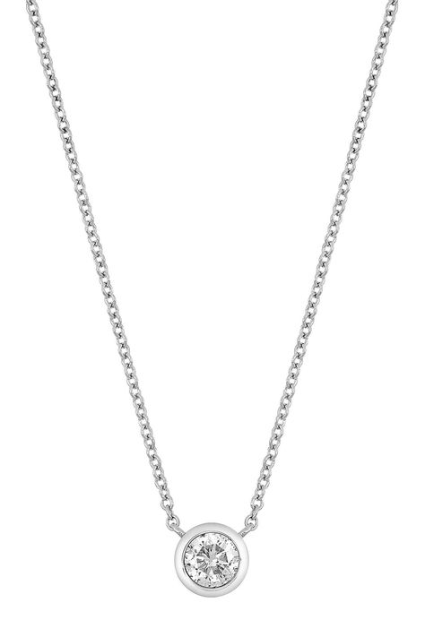 Bony Levy 14K Gold Bezel Set Diamond Pendant Necklace - 0.37 ctw available at #nordstromrack Bony Levy, Diamond Guide, Bezel Set Diamond, Bezel Pendant, Bezel Diamond, Diamond Pendant Necklace, Gold Pendant Necklace, Round Cut Diamond, Diamond Wedding