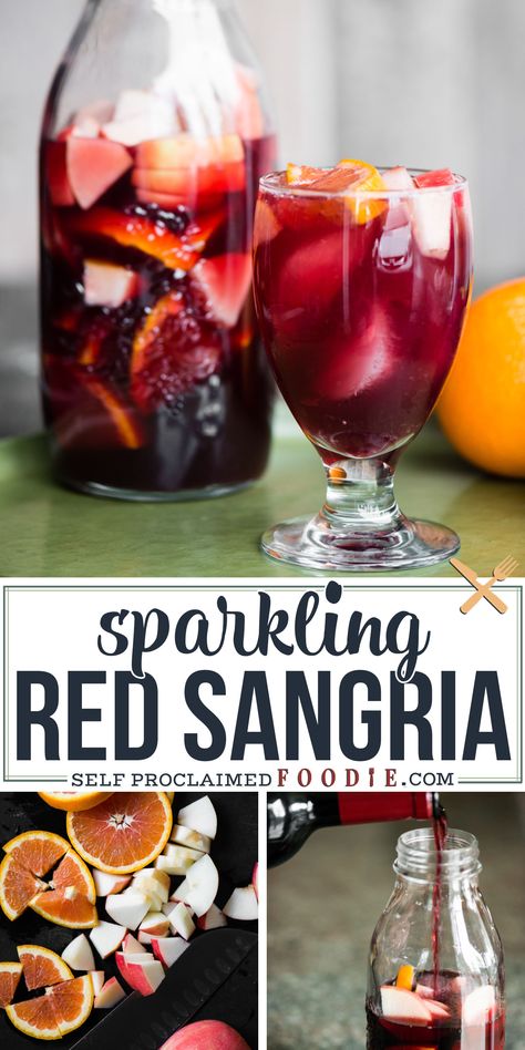 Fall Sangria Recipes Easy, Red Sangria Recipes Easy, Fall Sangria Recipes Red, Sweet Sangria Recipe, Red Wine Sangria Recipe, Red Sangria Recipe, Wine Sangria Recipe, Best Sangria Recipe, Fall Sangria Recipes