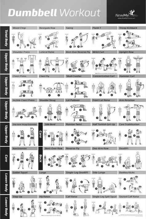 dumbbell-workout-poster-newme Dumbbell Workout Plan, Dumbbell Workout At Home, Fitness Studio Training, Gym Antrenmanları, Dumbell Workout, Workout Posters, Weight Training Workouts, Workout Chart, Body Workout Plan