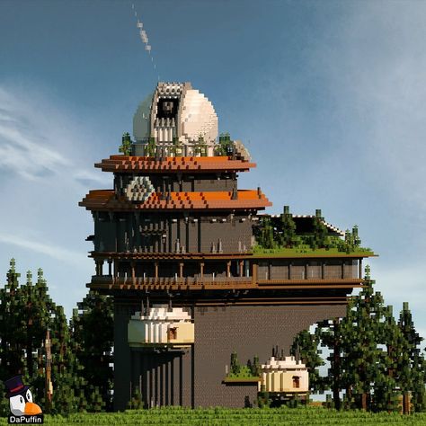 The first observatory for my solar punk world! The his is based on the W.M. Keck observatory which uses multiple telescopes to create better images. Using this idea I will place a few observatory buildings across the map. My build downloads are on Patreon if you’re interested. Link in bio! #minecrafters #minecrafter #minecraftjava #minecraftcreations #minecraftonly #minecraftinspiration #minecraftideas #minecrafthouses #minecrafthouse #minecraftdesigns #minecraftdesign #minecraftbuilds #mi... Solar Punk Minecraft, Minecraft Moodboard, Minecraft Sci Fi Builds, Minecraft Observatory, Solar Punk, Fairy Village, Minecraft Server, Minecraft Architecture, Minecraft Buildings