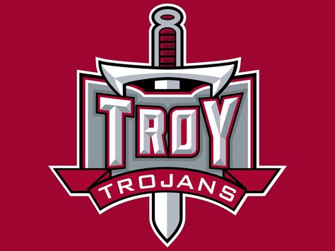 Troy Trojans Trojans Logo, Troy Trojans, Troy University, Sports Art, College Sports, Sports Logo, College Football, Chevrolet Logo, Football