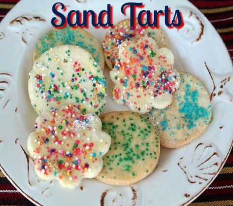 Sand Tarts Cookies Recipe Easy, Sand Tarts Cookies Recipe, Sand Tart Cookies, Tart Cookies, Sand Tarts, Delicious Cookies Homemade, Buttery Sugar Cookies, Cookies For Christmas, Christmas Yummies