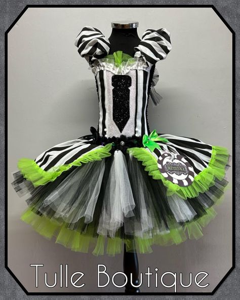 NEW; Beetlejuice…Beetlejuice…Beetlejuice‼️ Available to order online. Please book your Halloween slot in early to avoid disappointment. #dressupideasforkids #kidstutu #kidstutudress #tutudress #tutusets #tutudresses #childrenscostumes #tutudressbaby #tutusetsforsale #birthdaypartydress #girlspartydresses #girlstutudresses #fun #love #makeup #costumes #cakesmash #party #halloweencostume #worldbookday #fancy #beetlejuice #beetlejuicebeetlejuicebeetlejuice #beetlemania #beetlejuicedress #beet... Beetlejuice Dress, Beetlejuice Halloween Costume, Sand Worm, Kids Tutu Dress, Stretchy Crochet, Costume Tutu, Beetlejuice Halloween, Book Day Costumes, Halloween Film