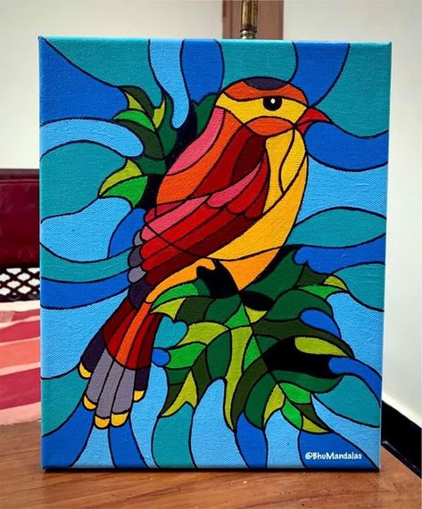 Bird Painting Acrylic, Pregnancy Art, Boho Art Drawings, Flower Drawings, Board Painting, Doodles Drawings, Acrylic Colours, Modern Art Paintings Abstract, Beautiful Art Paintings