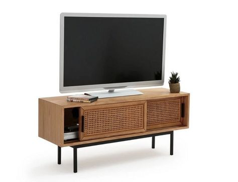 ... Tv Unit Design Modern, Oak Tv Unit, Tv Bank, Oak Console Table, Oak Coffee Table, Oak Sideboard, Mobile Tv, Retro Interior, Oak Cabinets