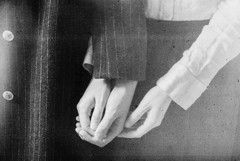 Hands Holding, Two People, Holding Hands, Black And White, White, Black