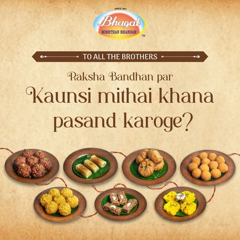 I'll go with Gujiya, What about you ? 🎁🫣 Make your Rakhi celebrations sweeter with delicious Mithais from Bhagat Mishthan Bhandar 🎁 Order Now 📲 📍Kishanpole : +91 78210 36152 📍Mi Road : +91 90019 97364 📍Vaishali Nagar : +91 77423 94202 📍Mansarovar : +91 98758 08861 📍Malviya Nagar : +91 73571 35522 #laddu #ladducollection #laddushop #sweets #sweettooth #weddingseason #weddingsweets #openingsoon #weddingsweetcatering #weddingvibe #weddingcelebration #weddingmithai #shadisaga #shadisweets # Story Content, Bhai Dooj, Mother India, Food Post, Statue Tattoo, Wedding Sweets, Airplane Window, Edit Ideas, Sweet Shop